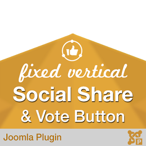 Fixed Vertical Social Share and Vote Button 
