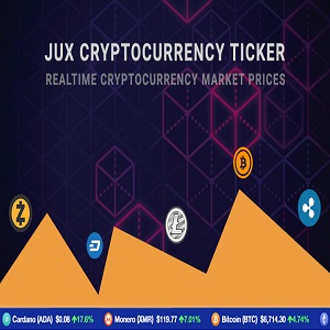 JUX Cryptocurrency Ticker 