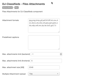 Attachments App for DJ-Classifieds 