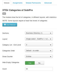 XTDir Categories of SobiPro Module 