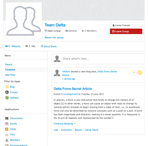 EasySocial Group Blog App 