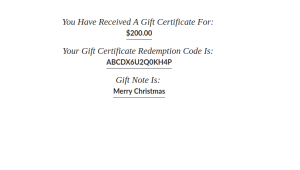 J2Store Gift Card / Certificates 
