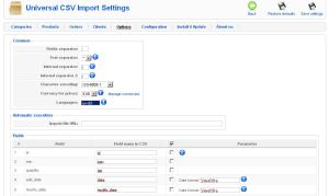 JoomShopping Import / Export: Addon Universal CSV Import 