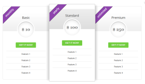 Responsive Pricing Table Maker 